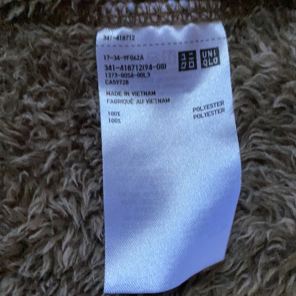 UNIQLO MEN’S FLUFFY TEDDY FLEECE SWEATER SZ SMALL - Picture 5 of 10